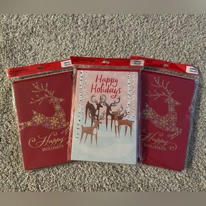 Red and White Holiday Greeting Cards
